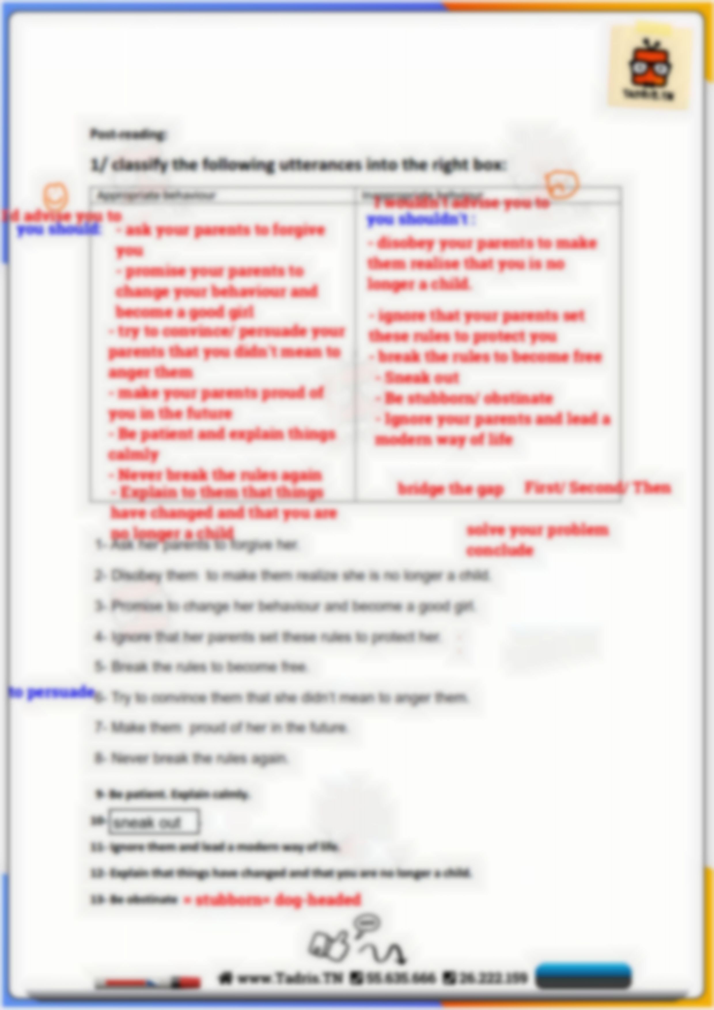 ≡ Family Responsibilities – Lesson 2 : sharing Responsabilities — السنة ...