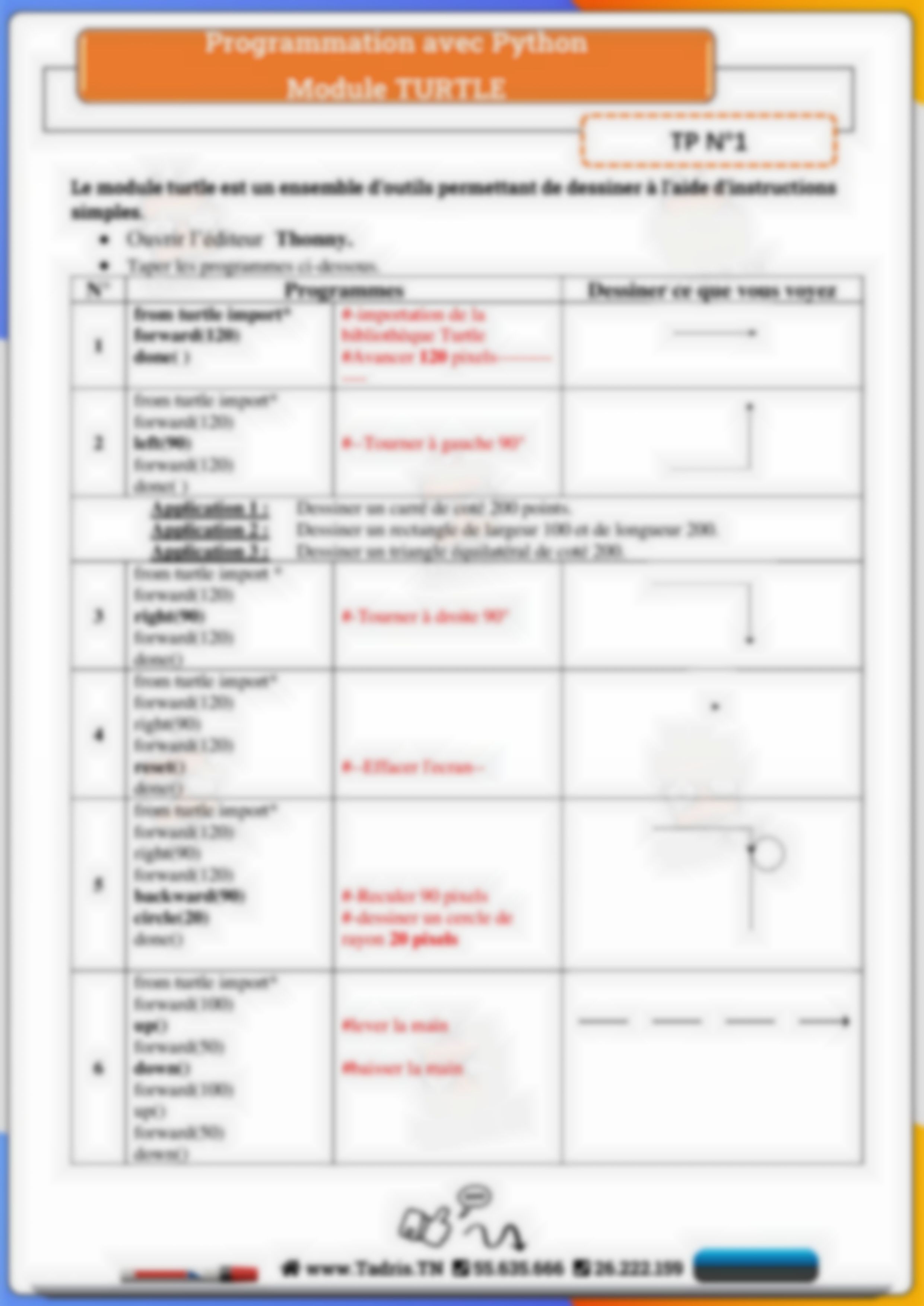 ≡ Initiation à la programmation Python — 1ᴱ̀ᴿᴱ année ( Informatique ...