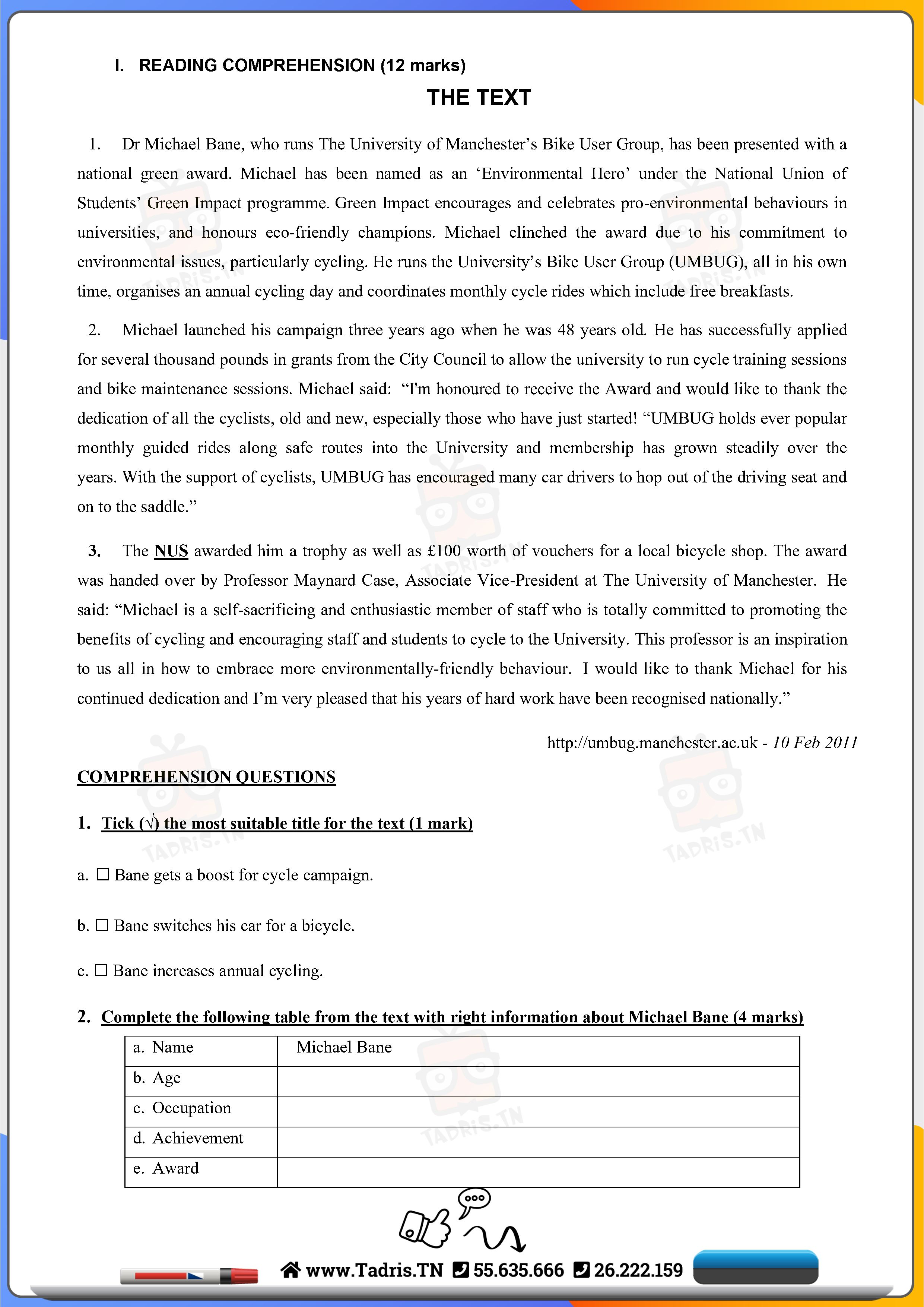 ≡ Definition of package tours – Grammar Summaries — Bac Sc.exp ...